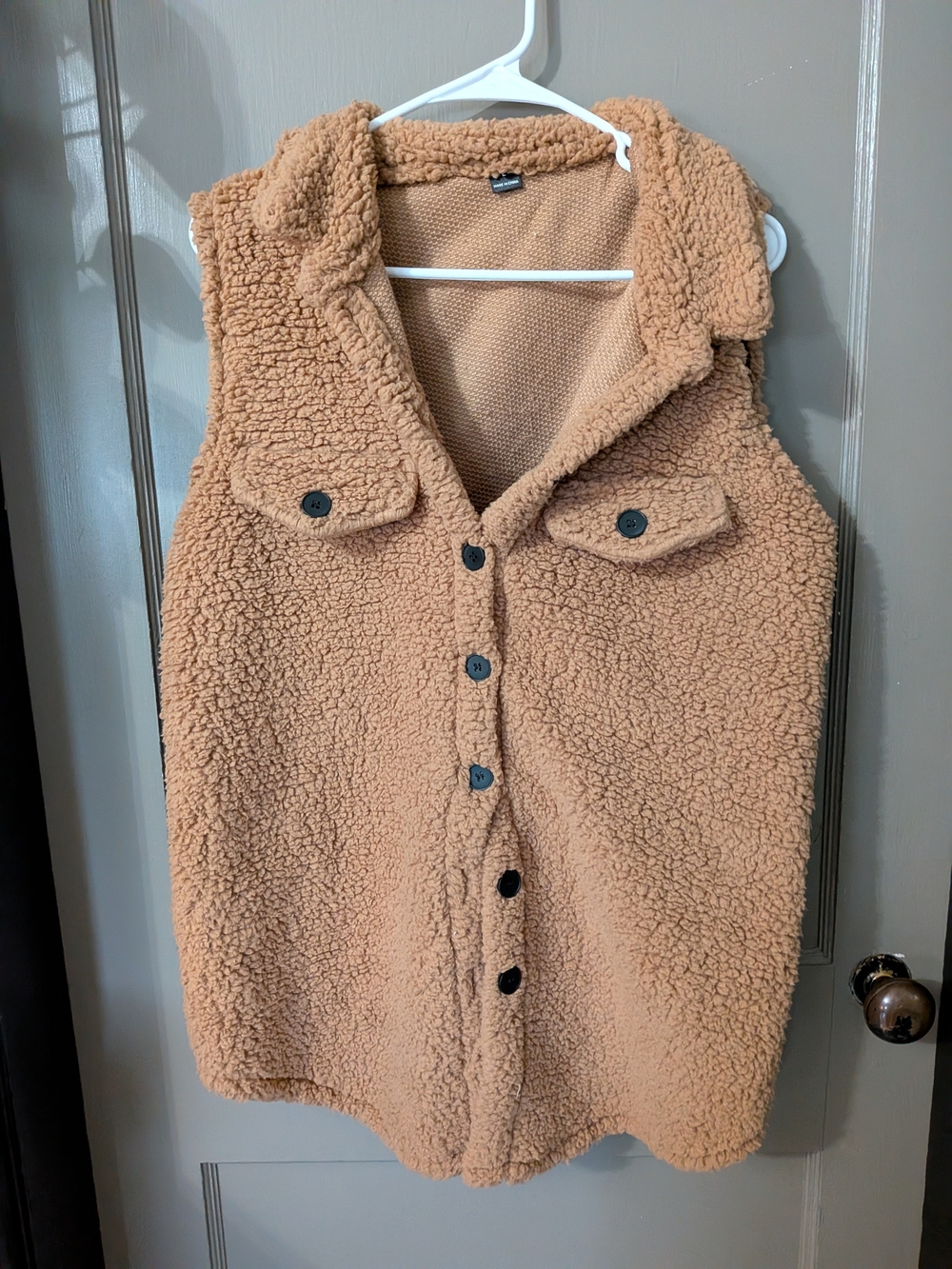 Brown Sherpa Vest Size Large